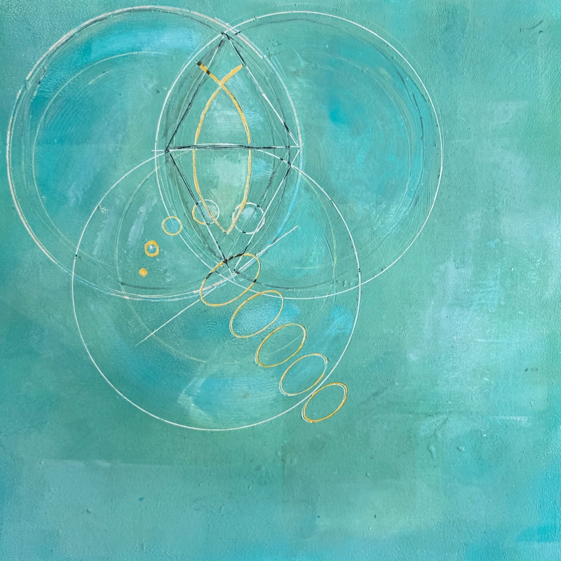 I Sacred Geometry Series by artist elizabeth irvine